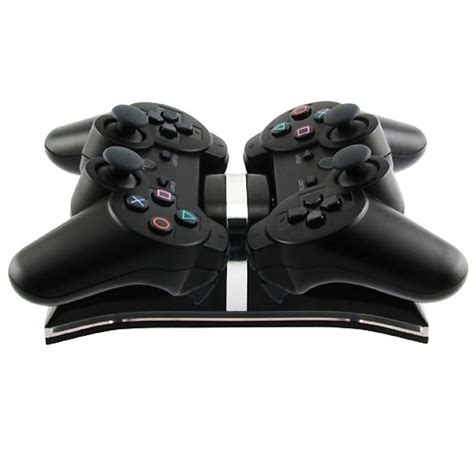 Dual Usb Charger Charging Dock Stand For Ps3 Playstation 3 Controller