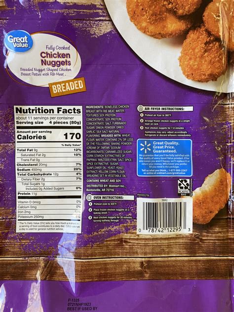 Great Value Chicken Nuggets 32 Oz Frozen Ubicaciondepersonascdmx