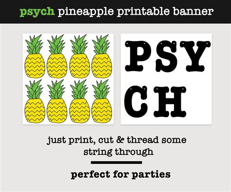 Digital Psych Banner Printable Psych Tv Show Psych Movie Etsy Psych