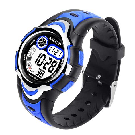 Azland Waterproof Swimming Frozen Sports Watch Boys Girls Led Digital