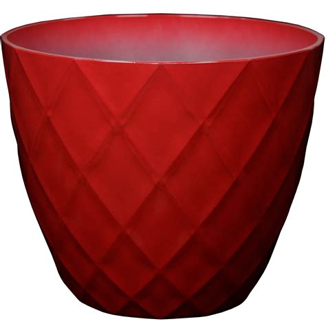 Better Homes And Gardens Avila 16 Inch Round Planter Red
