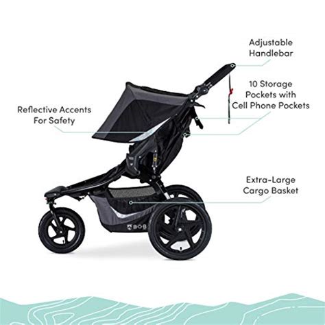 Bob Gear Revolution Flex 30 Duallie Double Jogging Stroller Graphite