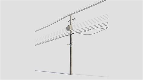 Streetlight Electrical Pole 3d Model Turbosquid 1578194