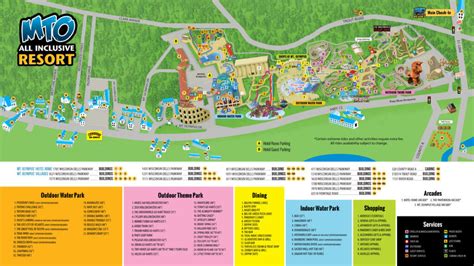 Map Of Mount Olympus Wisconsin Dells Tourist Map Of English