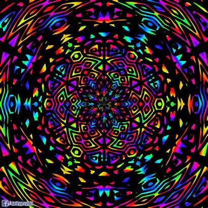 Rainbow Trippy Psychedelic Colorful Giphy Gifs Fractal