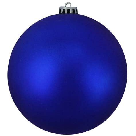 Matte Lavish Blue Commercial Shatterproof Christmas Ball Ornament 12