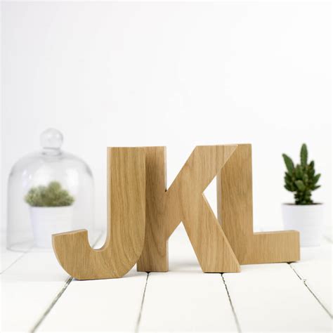 Oak Wooden Letter By All Things Brighton Beautiful