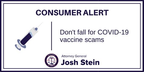 Consumer Alert Dont Fall For Covid 19 Vaccine Scams Ncdoj
