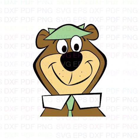 Yogi Bear Face Svg Dxf Eps Pdf Png Cricut Cutting File Etsy