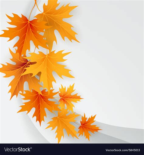Autumn Maples Falling Leaves Background Royalty Free Vector