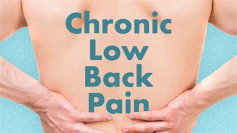 Management Of Chronic Low Back Pain Ausmed Lectures