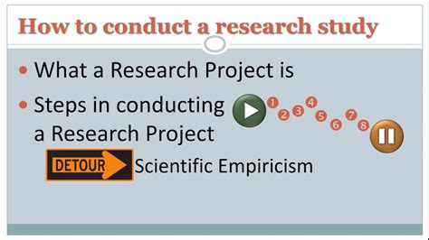 Eight Steps To Conducting A Research Study Youtube