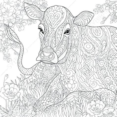 Cow Coloring Pages For Adults At Free