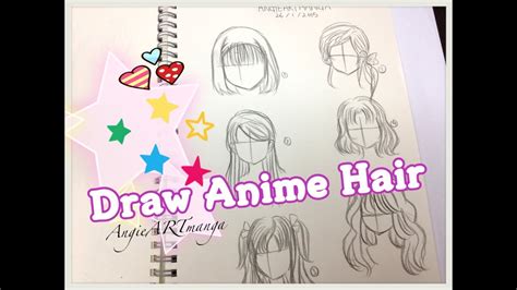 How To Draw Manga Hair Six Different Ways Youtube