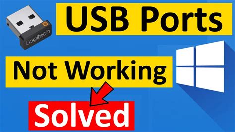 How To Fix Usb Ports Not Working In Windows 1011 Youtube