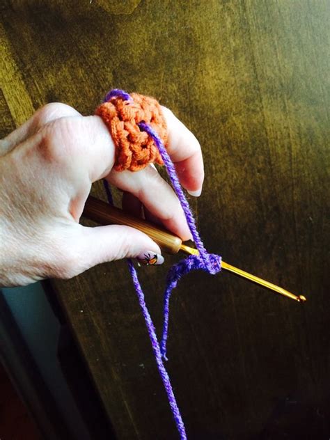 A Finger Yarn Holder I Made To Help Keep The Tension In The Yarn And Keep My Hand From Cramping