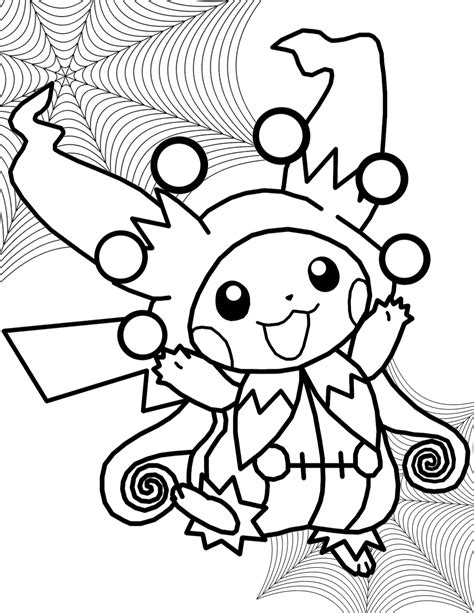 Christmas Pikachu Pokemon Coloring Pages Coloring Pages