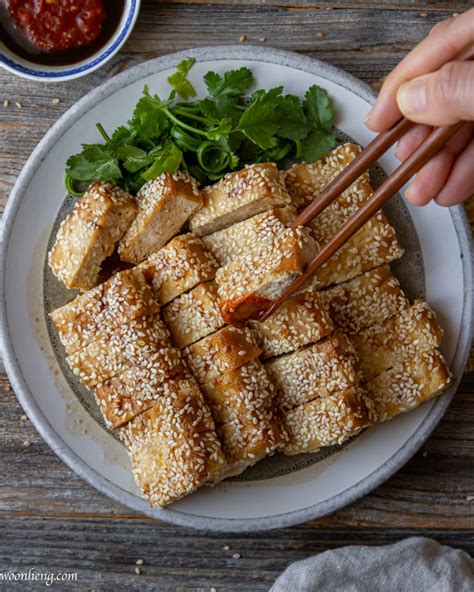 How To Make An Easy And Crispy Sesame Tofu Woonheng
