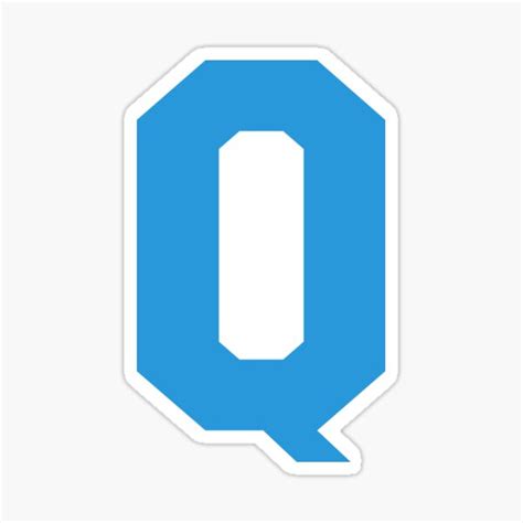 Alphabet Blue Q Sports Letter Q Sticker For Sale By Thecultstuff