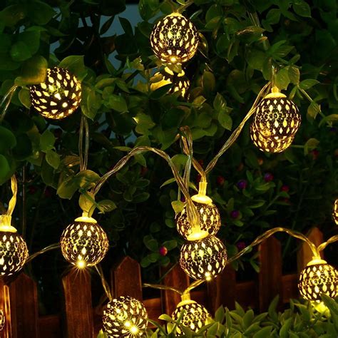 Luckled Battery Powered Moroccan Ball Lights 30 Led Fairy Decorative