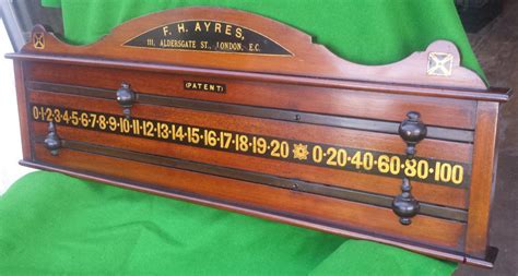 Restored Antique Snooker Scoreboard