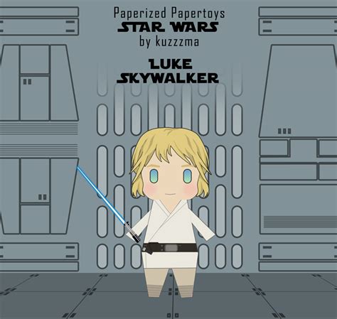 Papercraft Paperized Star Wars Luke Skywalker Papertoy Private