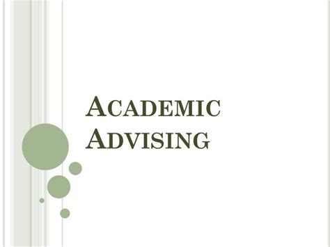 Ppt Academic Advising Powerpoint Presentation Free Download Id3829208