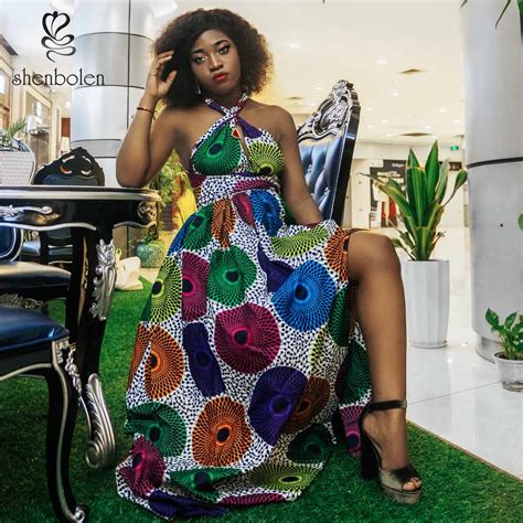 Shenbolen 2020 Hot Sale Fashion African Dresses Designs Ankara Women