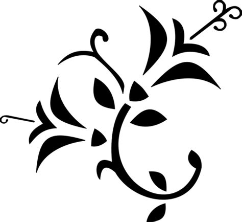 Gambar Bunga Hitam Putih - ClipArt Best