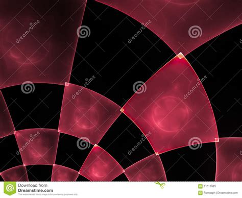 Abstract Composition With Circular Checkered Stock Illustration