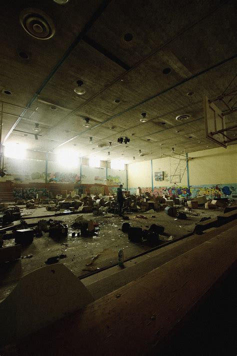 Gym Of An Abandoned School Gary Indiana Rurbanexploration