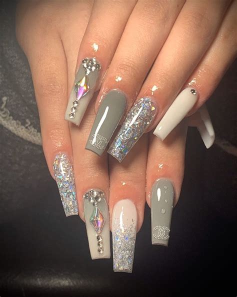 40 grey nails design ideas the glossychic grey nail designs gray nails nail designs