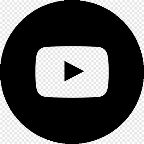 Cones De Computador Do Youtube Youtube Logotipo Preto Png Pngegg