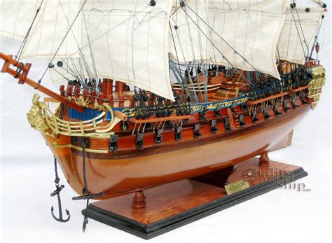 Hms Bellona Tall Ship Full Assembled 28 Wooden Model Ship Quality