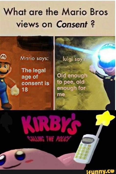 I really love peach and would do luigi says: What are the Mario Bros views on Consent ? Mario says ...