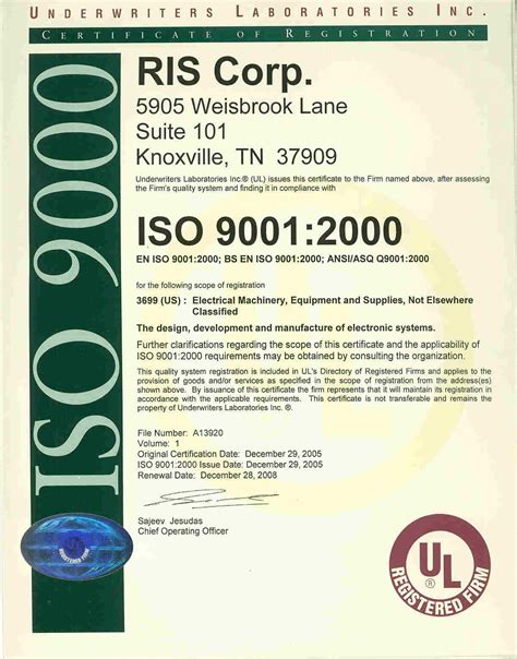 Iso 9000 Certificate Certificates Templates Free