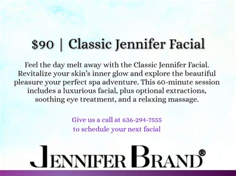 90 Classic Jennifer Facial Businesses Articles By Jennifer Brand Spa