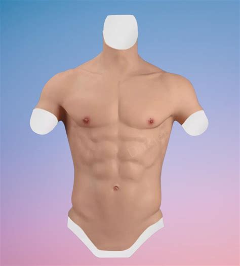 Silicone Muscle Suit For Man Fake Chest Bodysuit Cosplay Etsy Uk