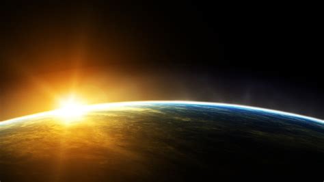 Earth Illustration Space Earth Sunset Space Art Hd Wallpaper