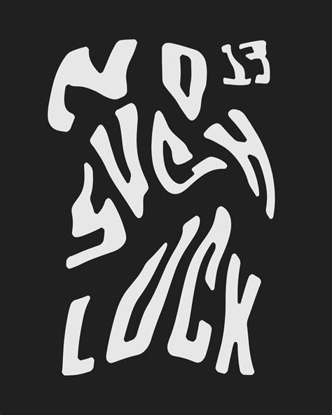 No Such Luck Illustration Design Lettering Typography