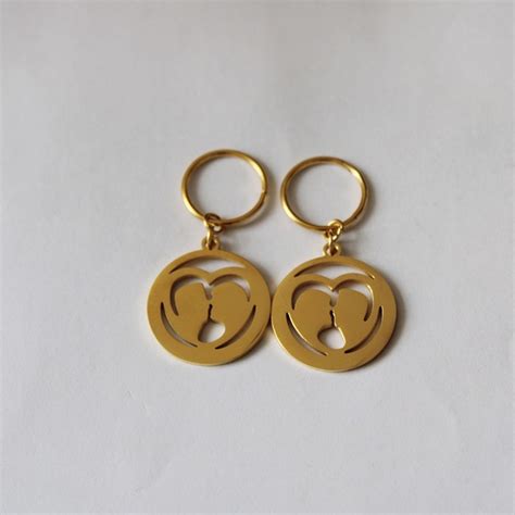 High Polish Stainless Steel 24k Pvd Gold Color Flowers Earrings For Women Girls Jewelry Africa