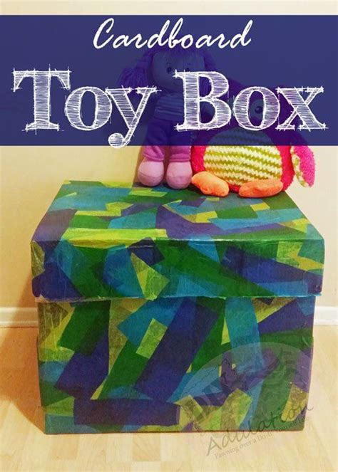 Day 3 Cardboard Toy Box Cardboard Toys Diy Toy Box Toy Boxes