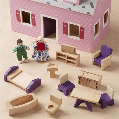 Melissa And Doug Fold And Go Mini Dollhouse Playscapes