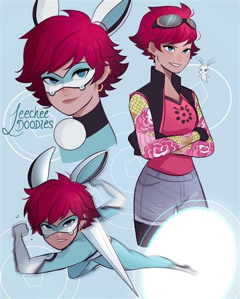 Fluff Bunnix Alix Kubdel Miraculous Ladybug Artwork By Arley Leechee Doodles Ladybug E