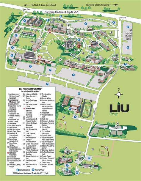 Liu Campus Map Campus Map Map Campus