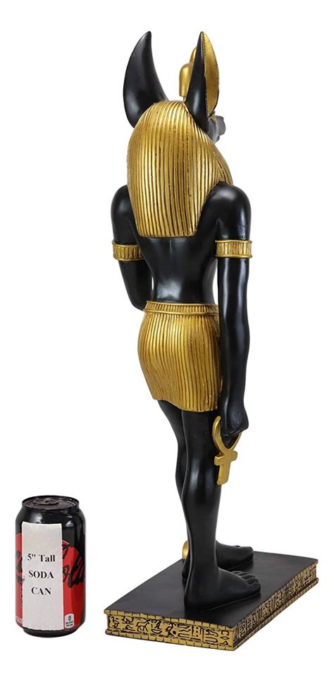 Ebros T Ebros Large Egyptian God Of The Dead And Mummification Anubis Holding Was Staff