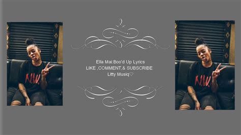 Ella Mai Bood Up Lyrics Youtube
