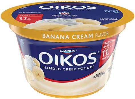 Dannon Oikos Traditional Greek Yogurt Banana Cream Flavor Reviews 2019