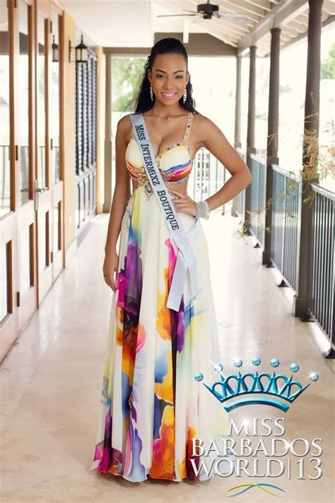 regina ramjit miss barbados intercontinental 2014 miss barbados world 2013 replaced by