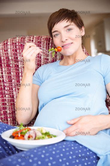 Pregnant Woman Eating A Salad Ad Sponsored Ad Woman Eating